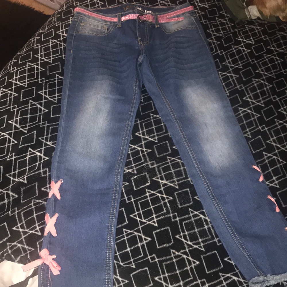 NEVER WORN GIRLS JEANS SIZE 12
